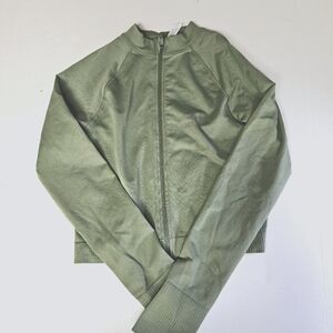 JoyLab Small Athletic Olive Green Zip-Up Jacket‎ New